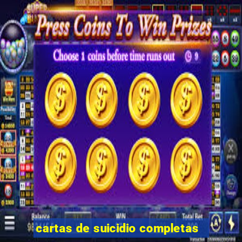 cartas de suicidio completas